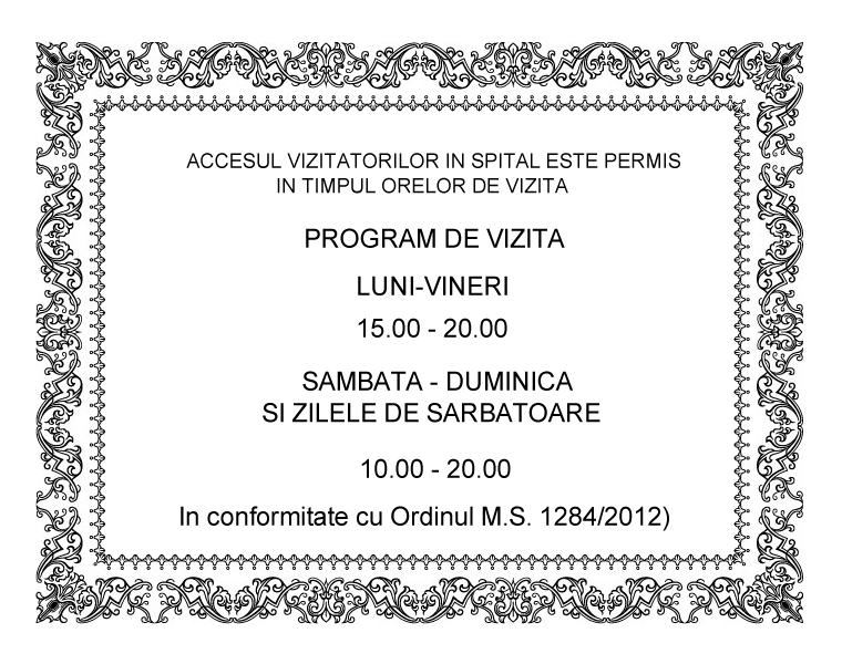 Program de vizita